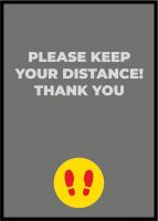 Keep your Distance Mat-English-85 x 120 cm
